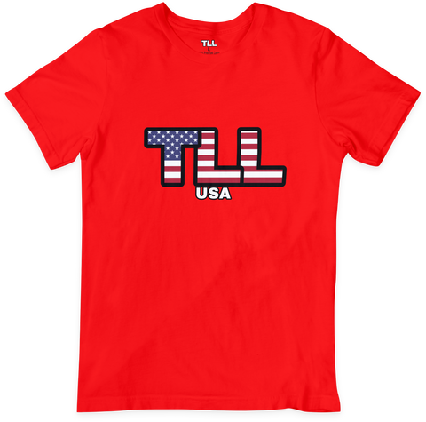 USA T-Shirt - Patriot Red